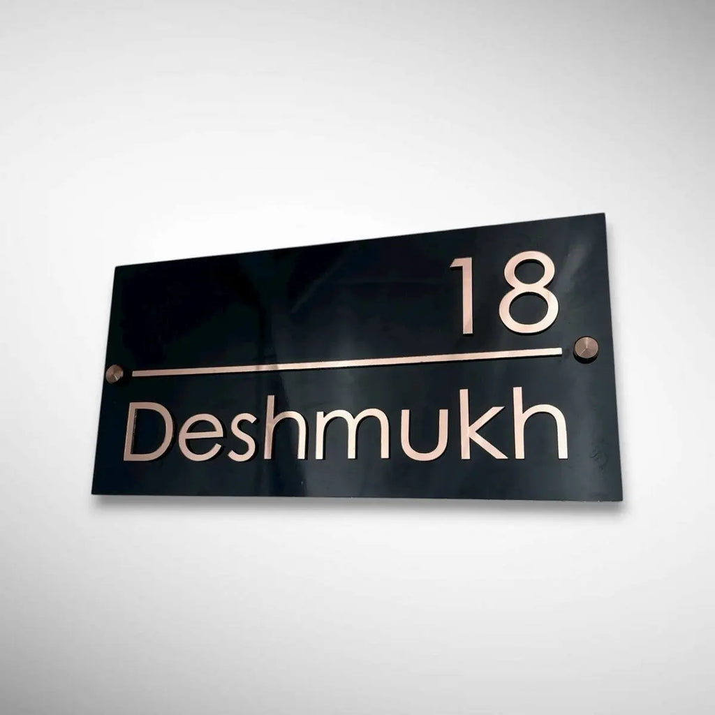 ACP Acrylic Name Plate for Home | Custom Fancy Acrylic Name Plate Design - Harshita Craft