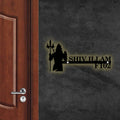 Personalized Metal Name Plate for Home – Religious Theme Laser Cut Design - Harshita Craft