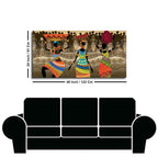 Premium Canvas Wall Painting of African Warli Art