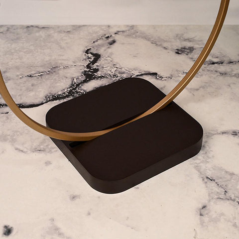 Premium Golden Halo Classic Metal Side Table - Decor Mantra 