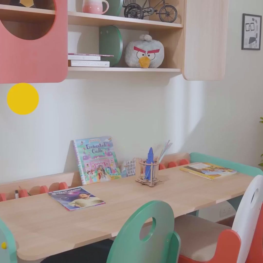 Cubby Dual Seater Study Desk