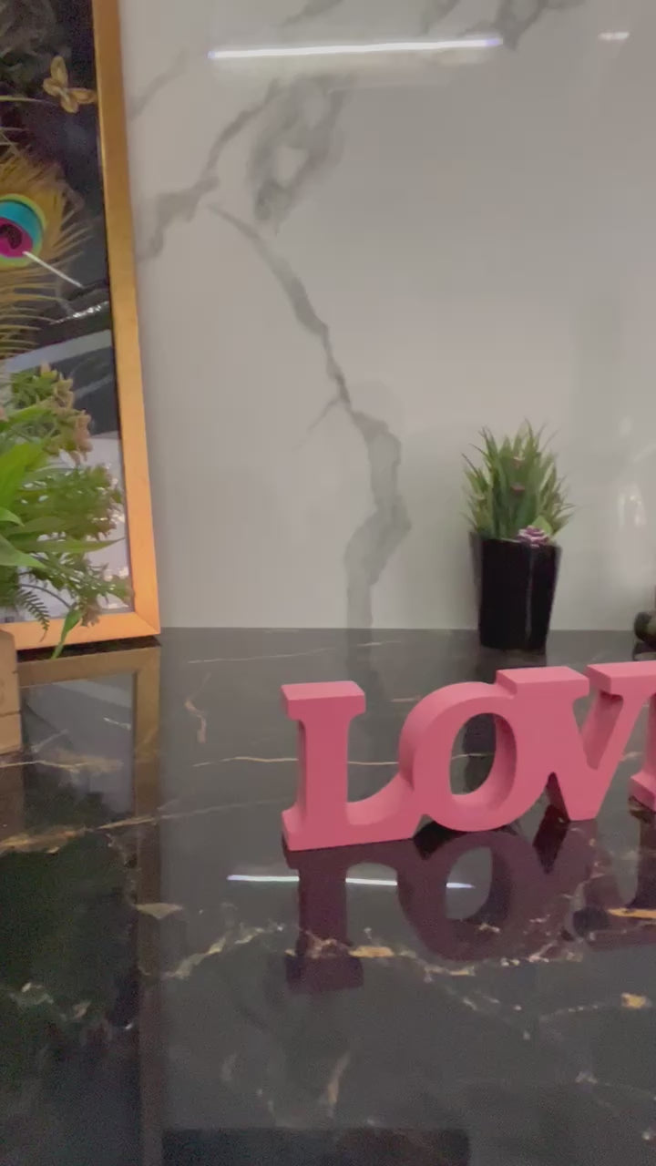 Love Pink Aesthetic Table Decor