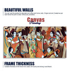 Radha Krishna with Bansuri Canvas Wall Painting Decor Mantra