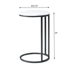 Round White Marble Designer Side Table - Decor Mantra 