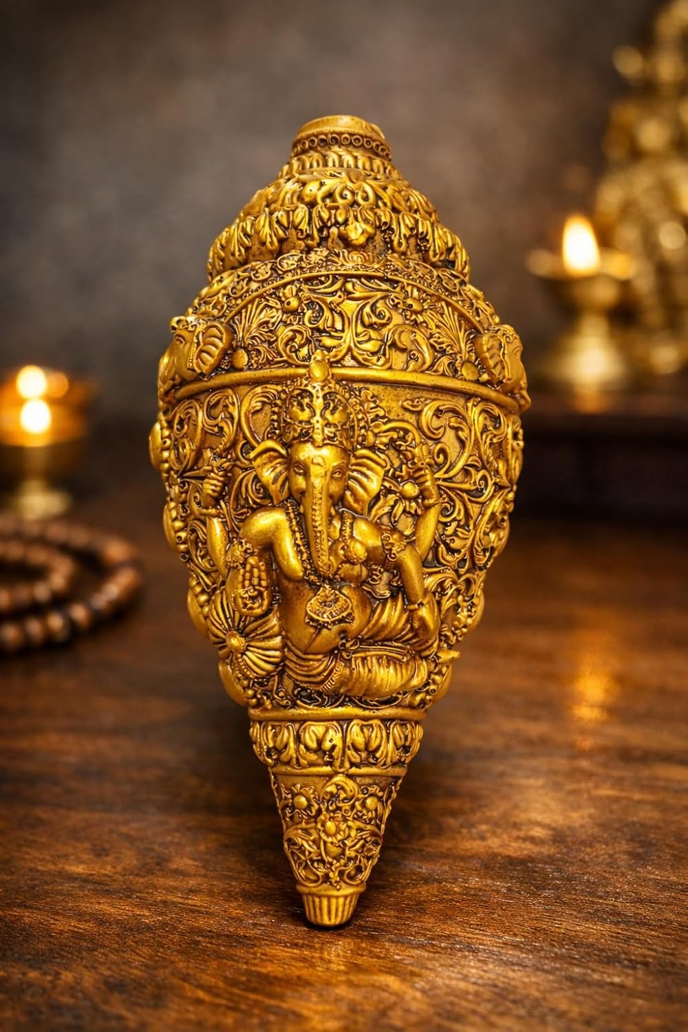 Ganesha Shankh Religious Idol