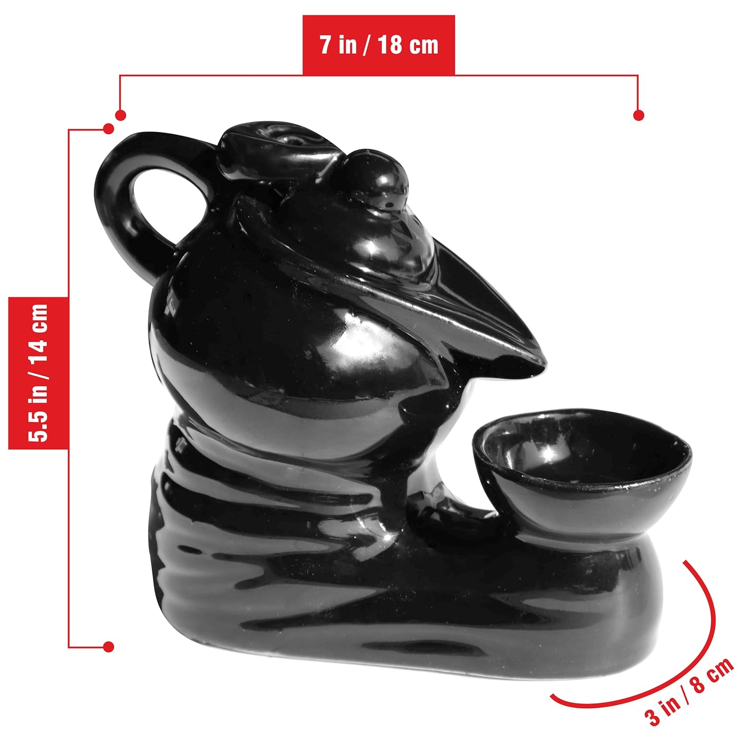 Tea Kettle Smoke Backflow Incense Holder