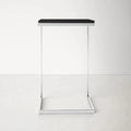Square Black Marble Modern Designer Side Table - Decor Mantra 
