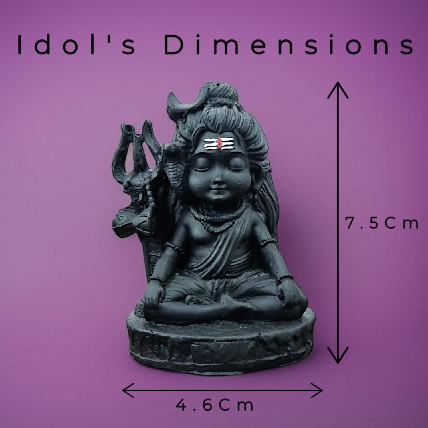 Bal Roop Shiva Idol for Car Dashboard 