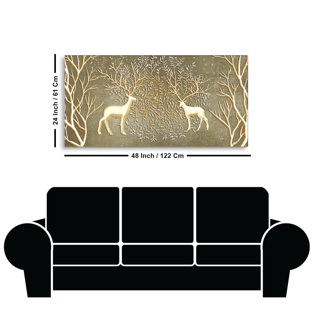 Wild Deer Canvas Print