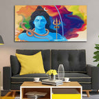 The God of Destruction Lord Shiva Wall Painting Decor Mantra
