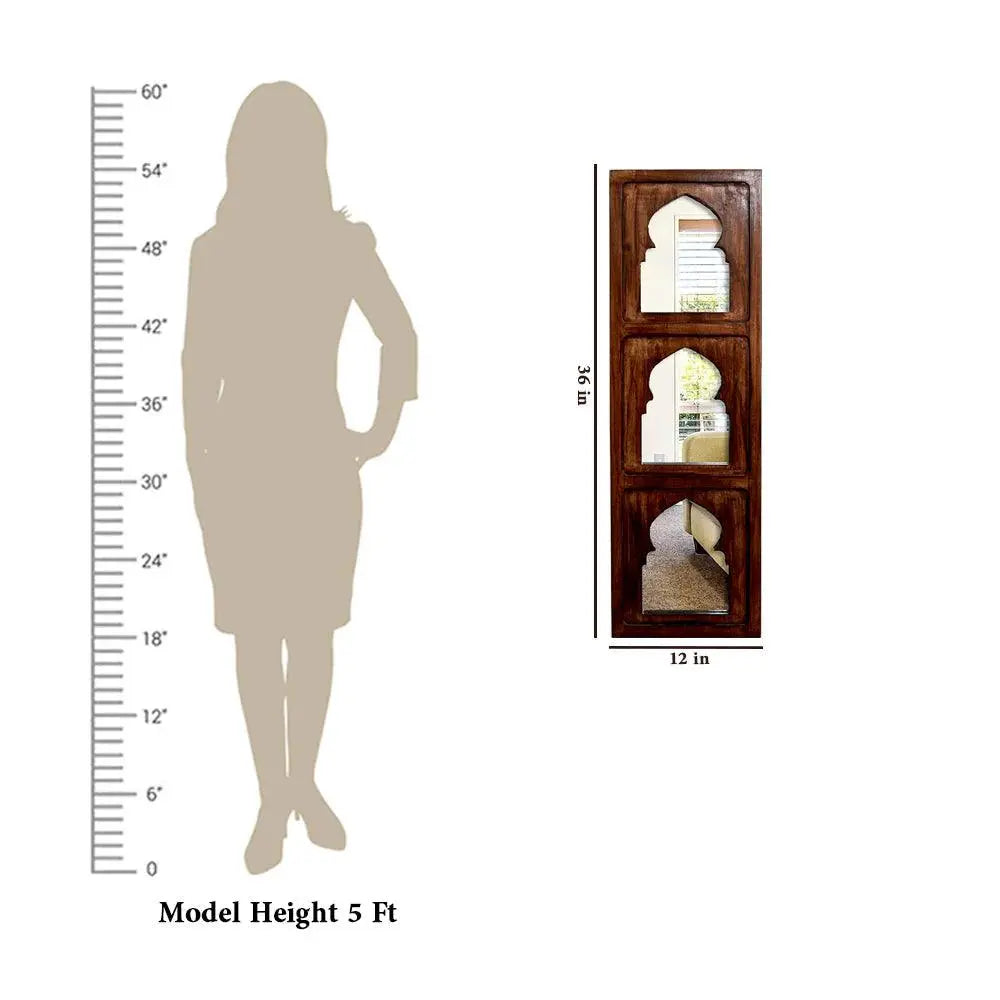 Traditional Antique Designer Jharokha Wall Mirror - Decor Mantra 