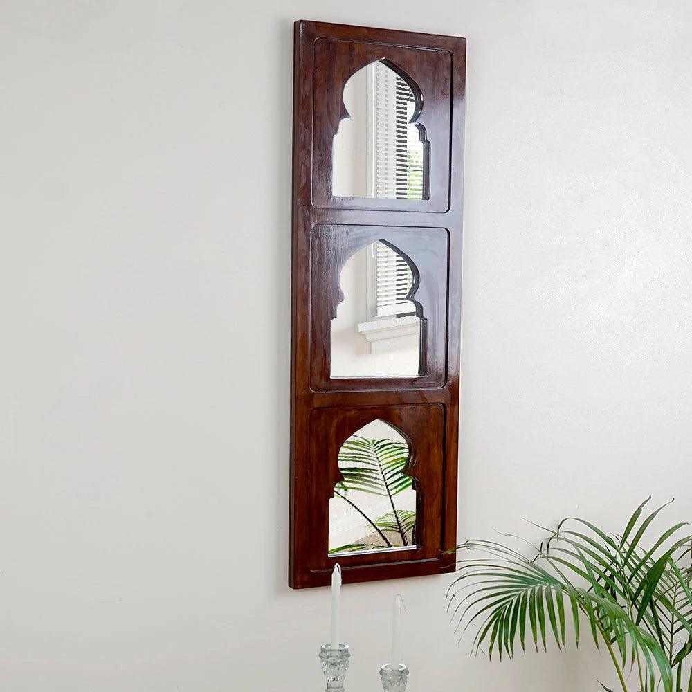Traditional Antique Designer Jharokha Wall Mirror - Decor Mantra 
