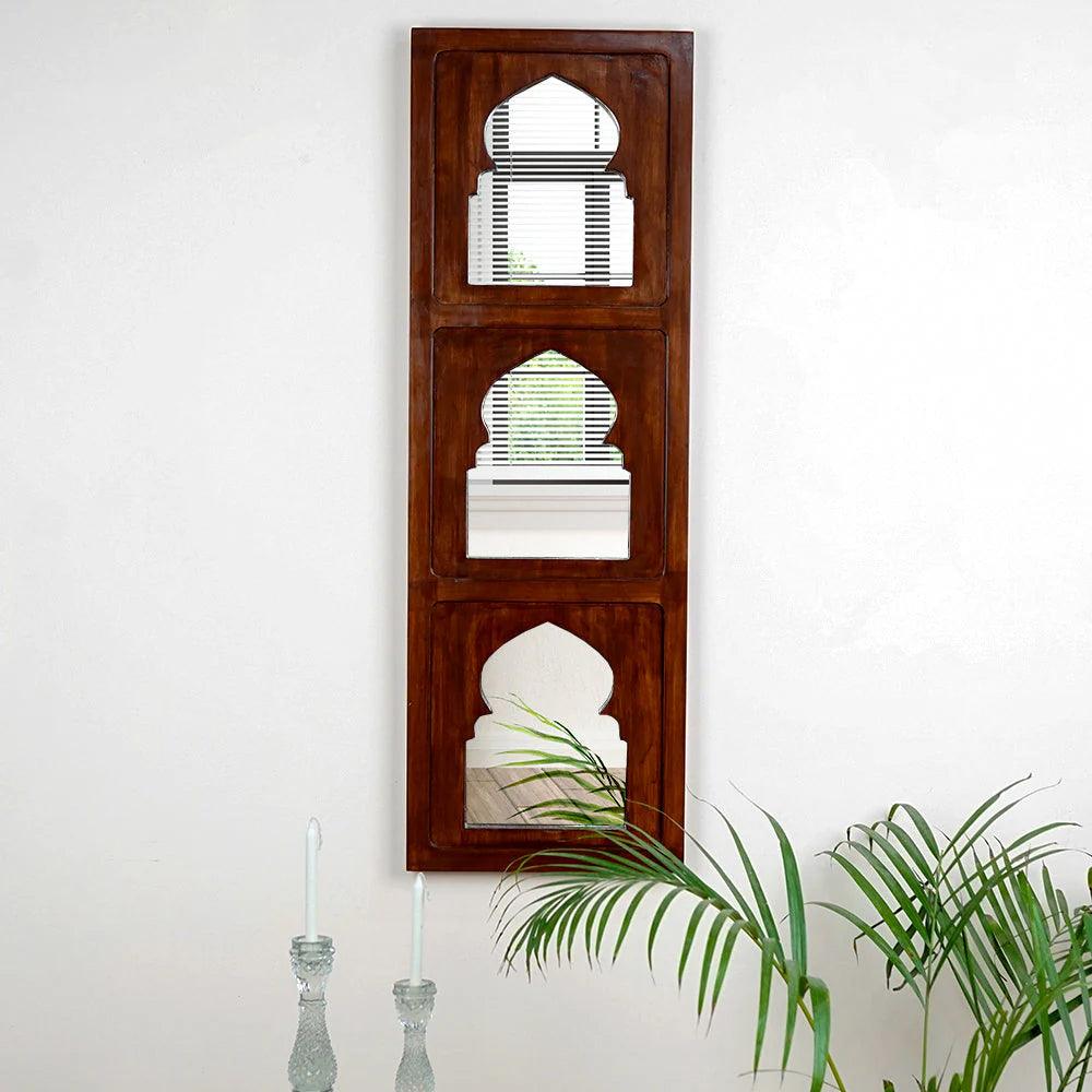 Traditional Antique Designer Jharokha Wall Mirror - Decor Mantra 