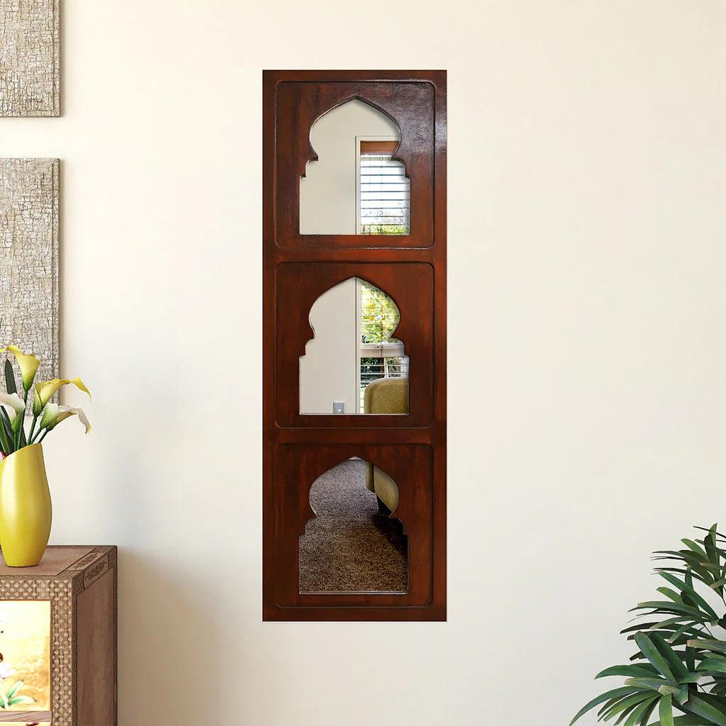 Traditional Antique Designer Jharokha Wall Mirror - Decor Mantra 