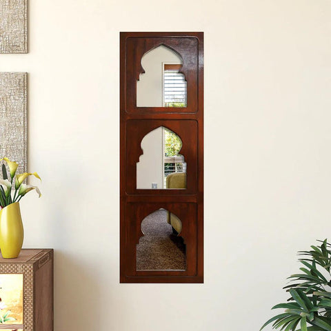 Traditional Antique Designer Jharokha Wall Mirror - Decor Mantra 