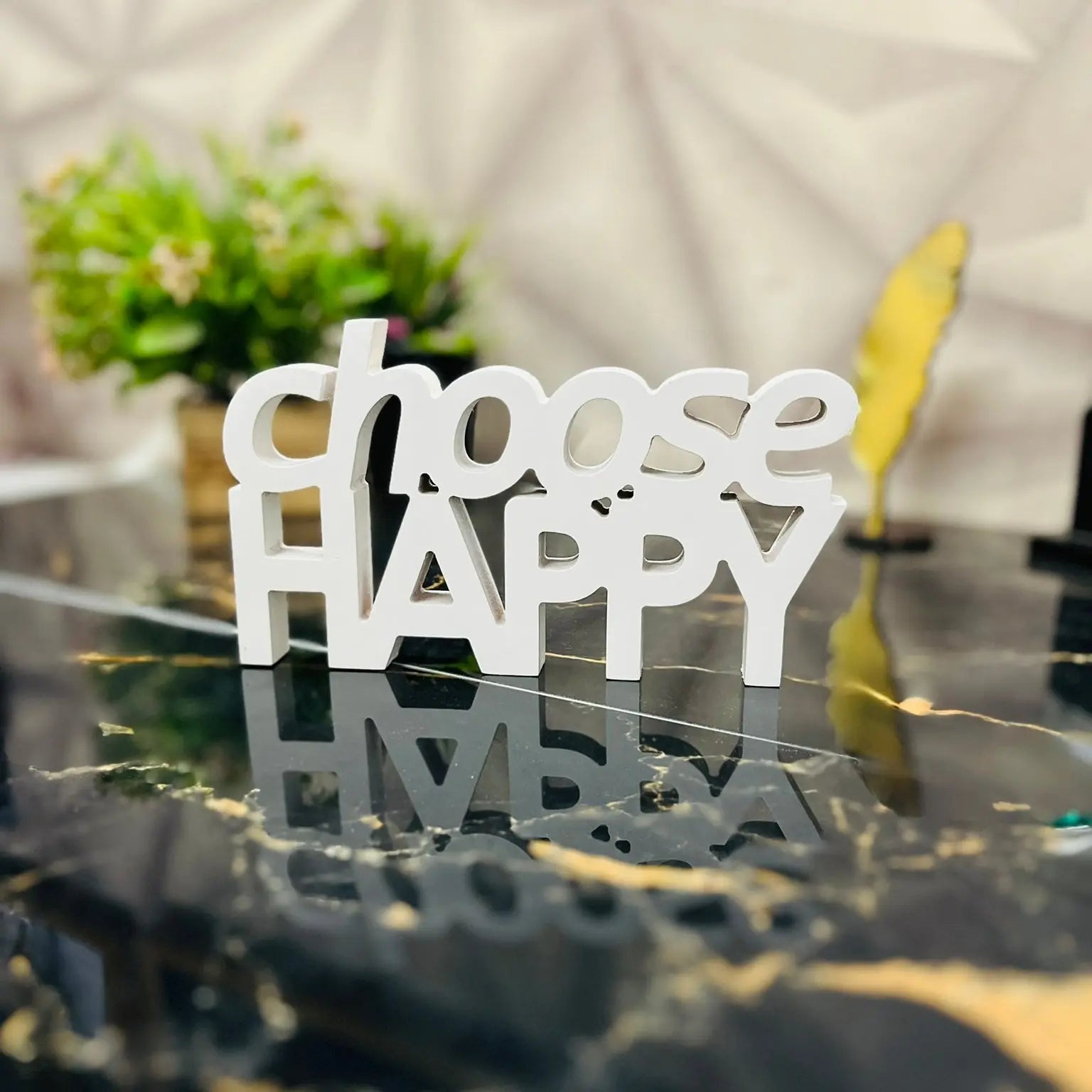 Choose Happy  Aesthetic Table Decor AdPrints