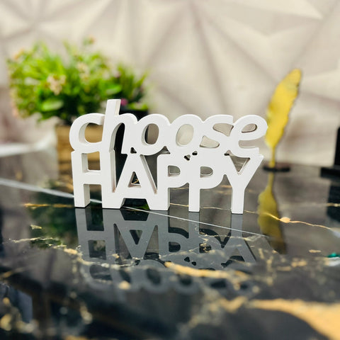Choose Happy  Aesthetic Table Decor