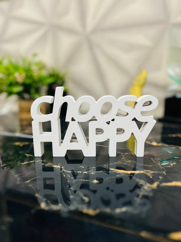 Choose Happy  Aesthetic Table Decor