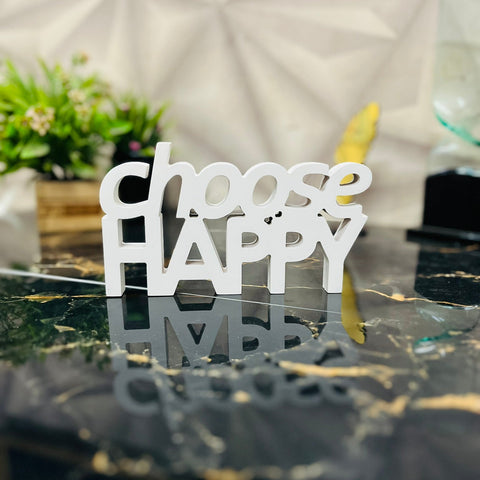 Choose Happy  Aesthetic Table Decor