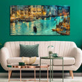 Venice City at Night Canvas Wall Painting