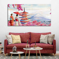 Women in Kimono Canvas Wall Painting